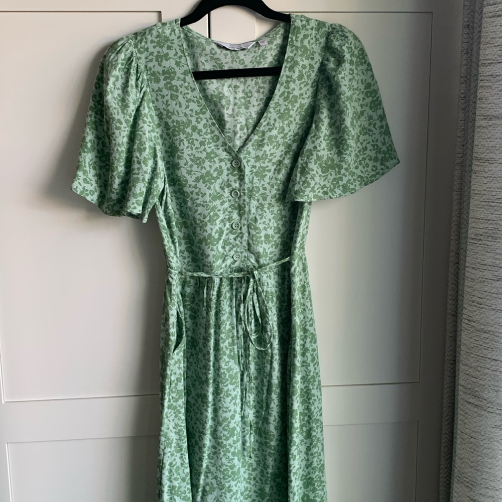 & Other Stories Flutter Sleeve Midi Dress
